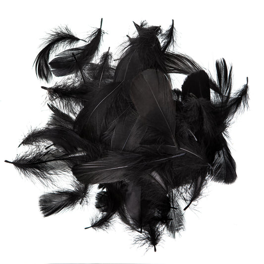 DpCraft Federn - 5-12 cm 10 g schwarz
