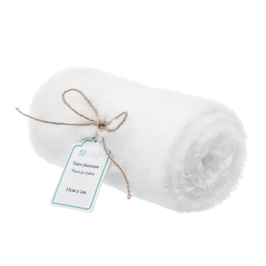 DpCraft plush faux fur - 15 cm/1 m pink