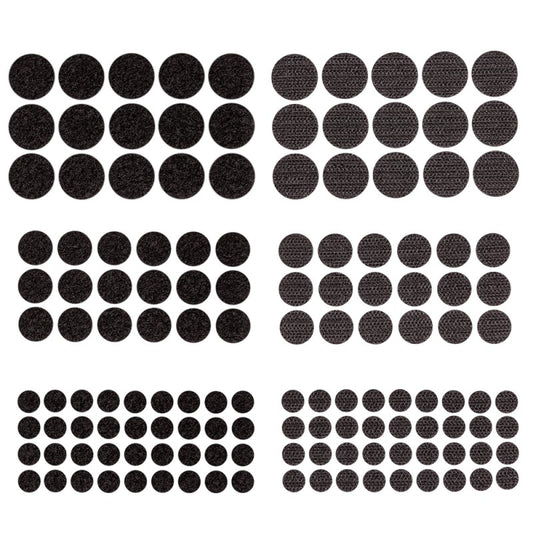 DpCraft Self-Adhesive Hook and Loop Dots - Black, 69 pcs